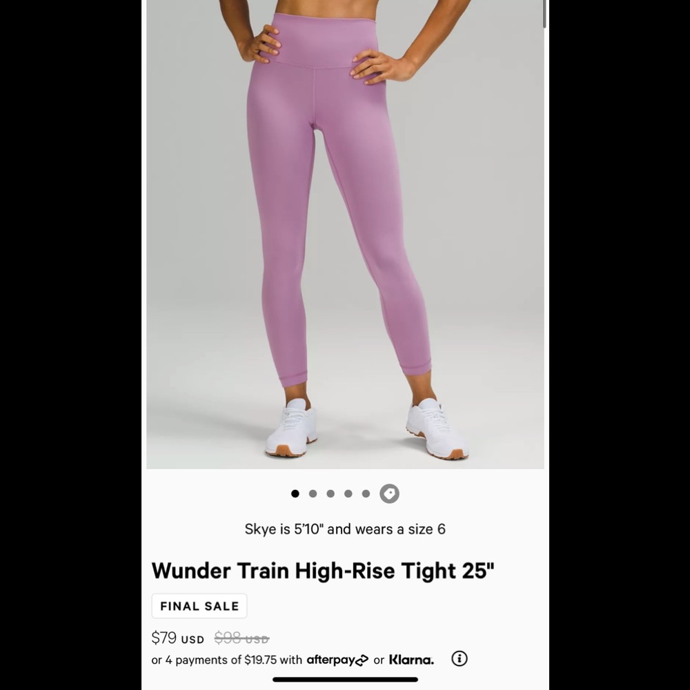 Lulu Lemon leggings purple